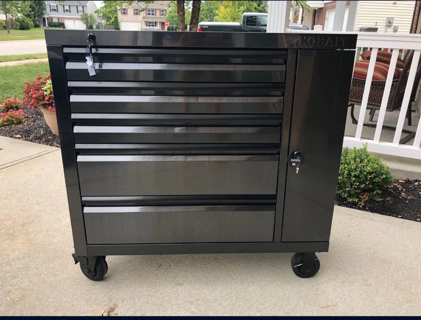 Kobalt 5-Drawer Roller Cabinet - Black image indicator(5)