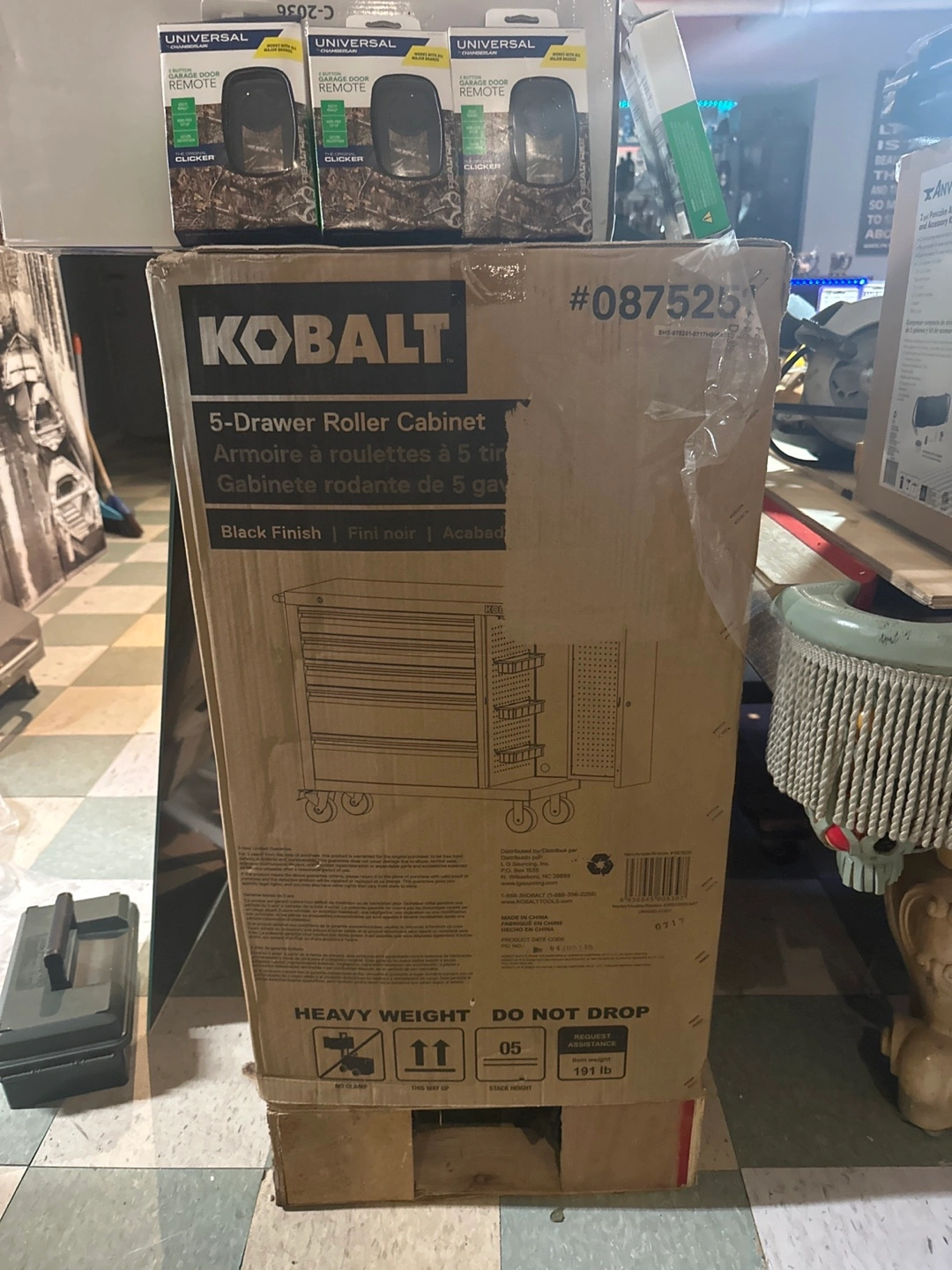 Kobalt 5-Drawer Roller Cabinet - Black