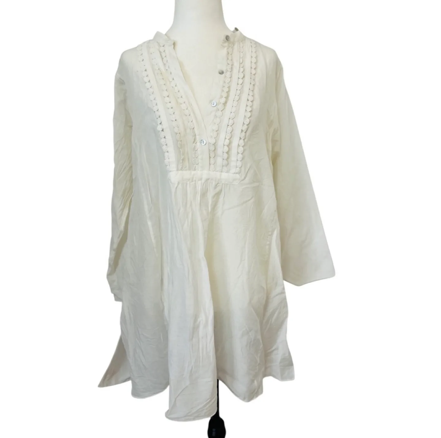 NEW Joe Fresh Boho Tunic Long Sleeve Top Large thumbnail