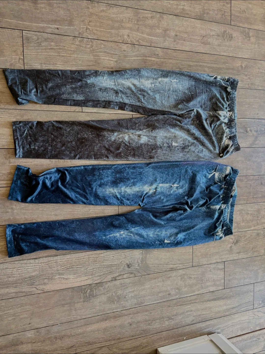 Two Pairs of Jean Print Leggings thumbnail