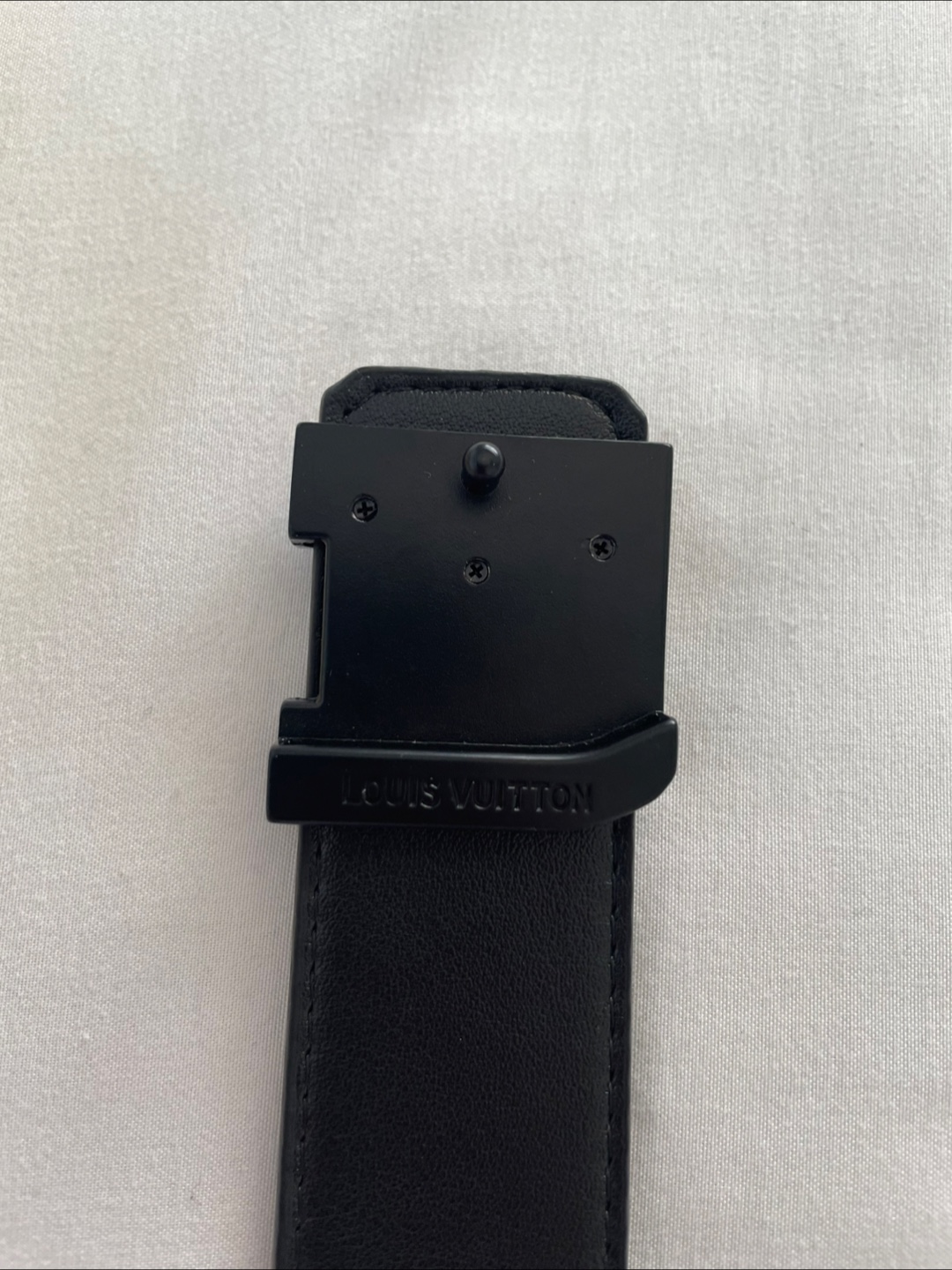 Louis Vuitton Black Monogram Eclipse Leather Belt Size 90 - photo 5