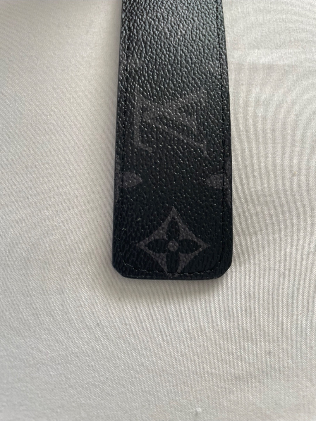 Louis Vuitton Black Monogram Eclipse Leather Belt Size 90 - photo 3