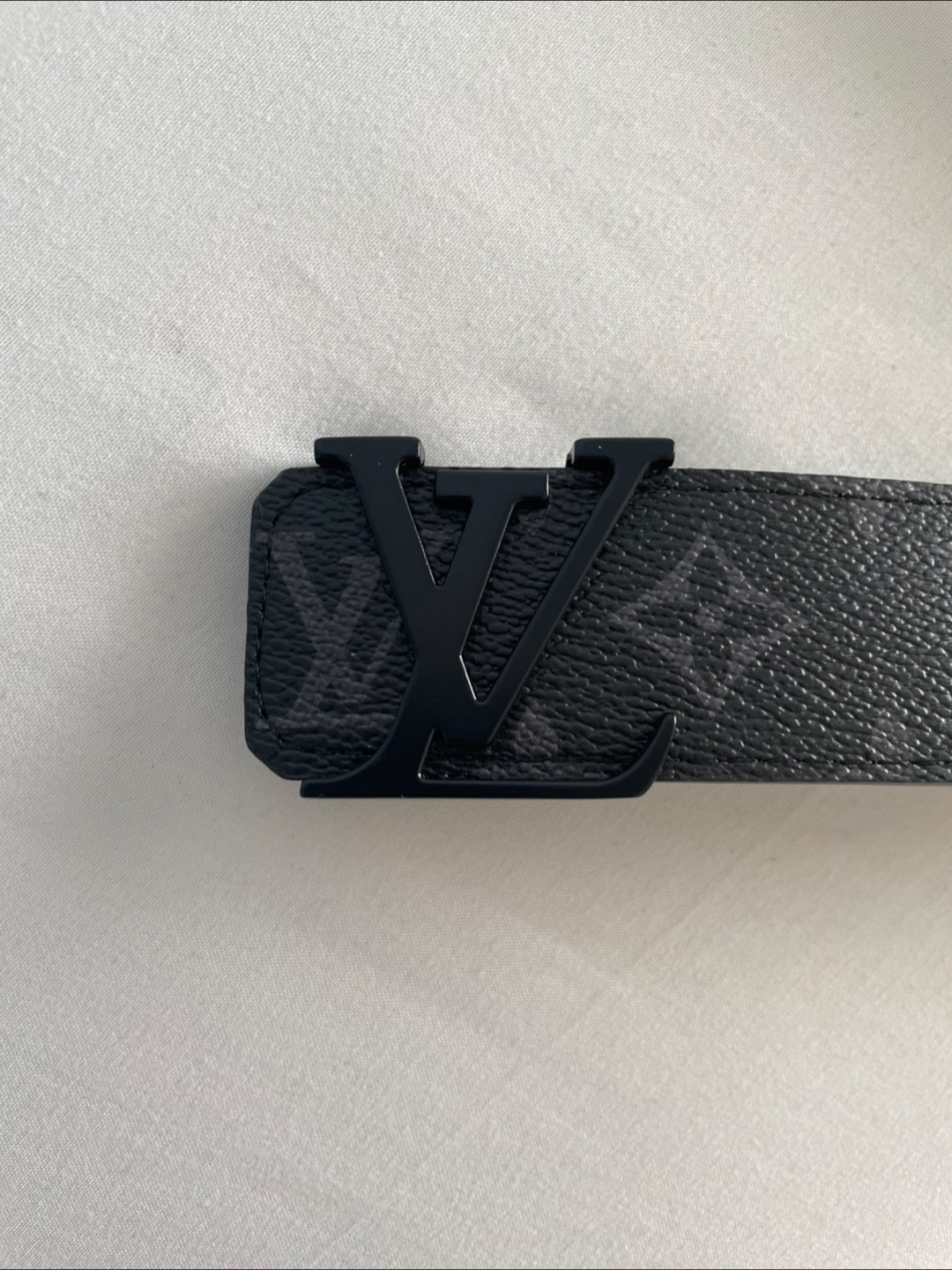Louis Vuitton Black Monogram Eclipse Leather Belt Size 90 - photo 2
