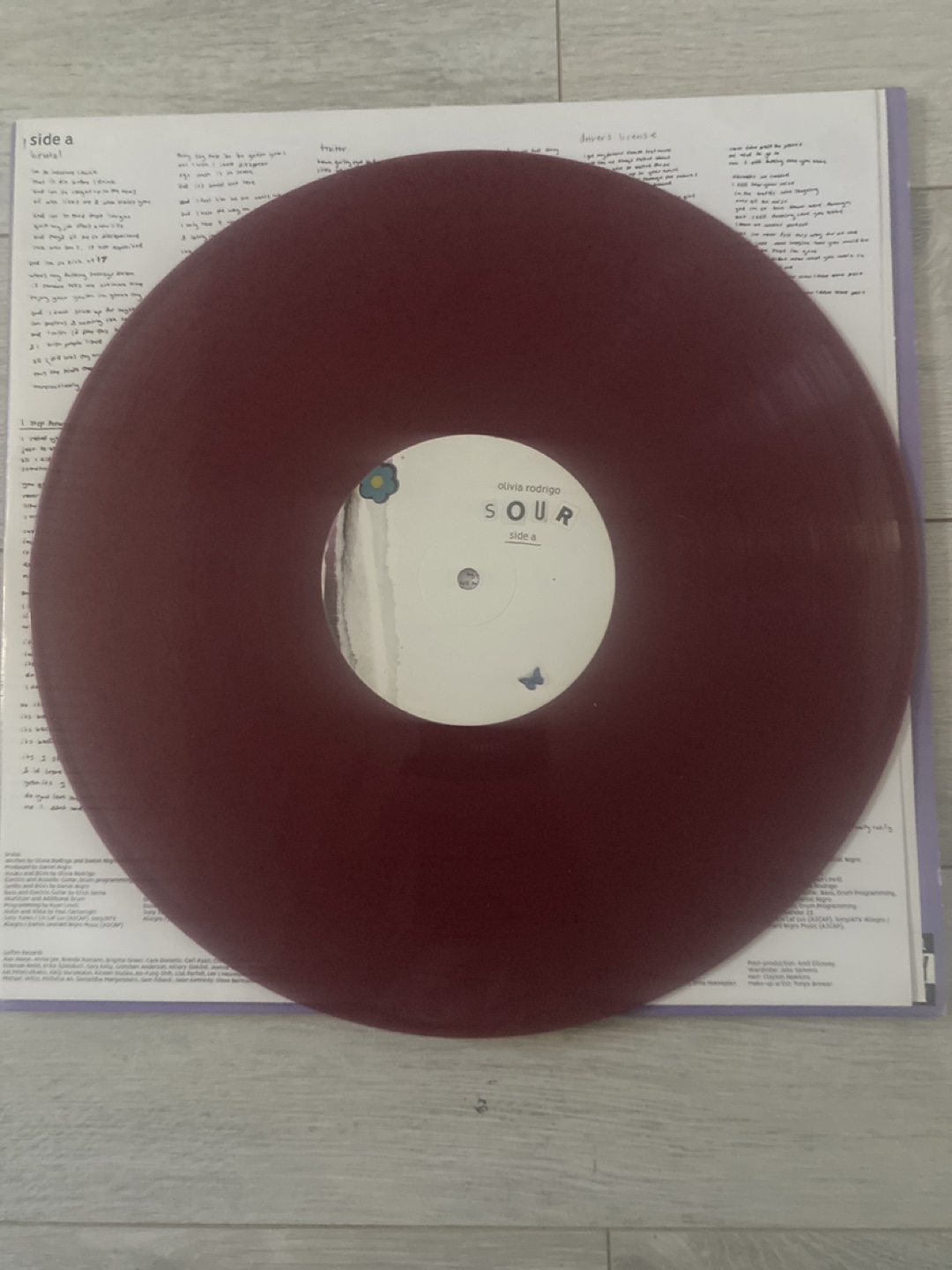 Olivia Rodrigo - Sour Vinyl Record - Maroon/ Pink - photo 3
