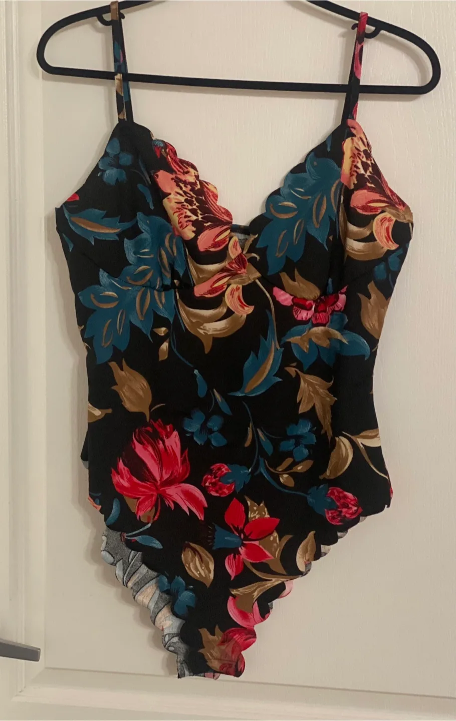 Floral Scalloped Bodysuit thumbnail