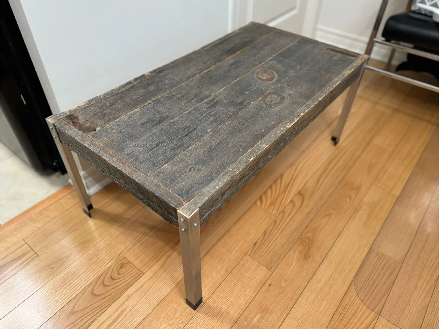 Rustic Wood and Metal Coffee Table image indicator(2)