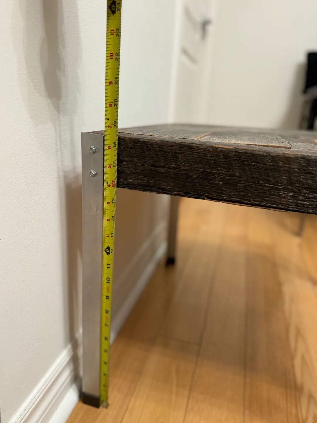 Rustic Wood and Metal Coffee Table image indicator(9)