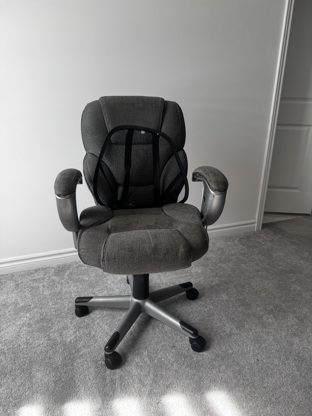 Office Chair - Grey Fabric Swivel - photo 2