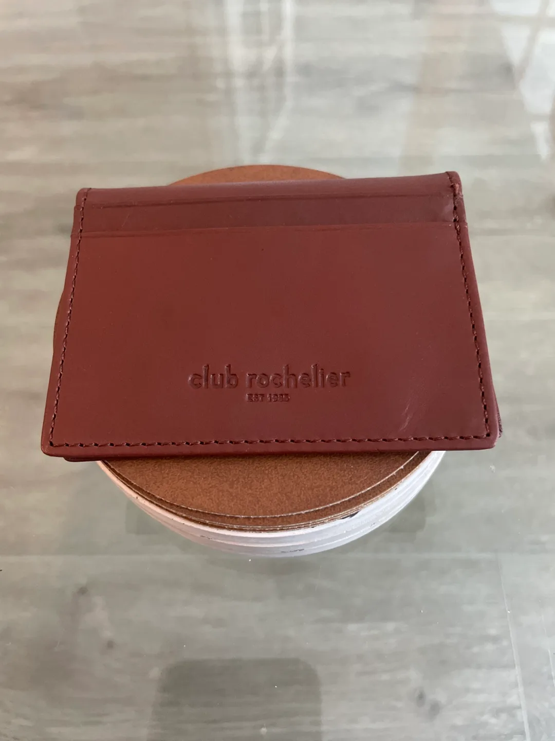 Club Rochelier Leather Card Holder thumbnail