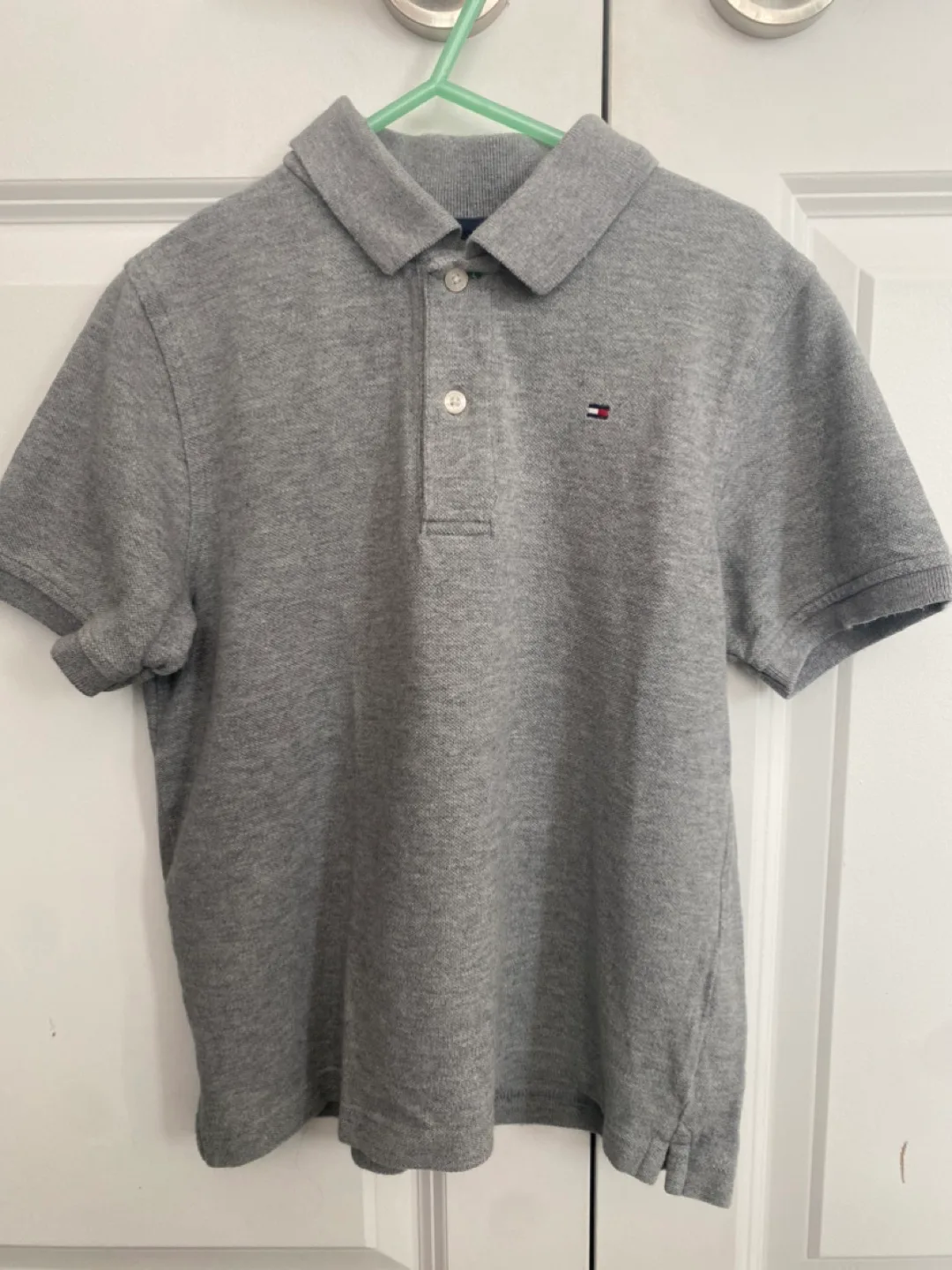 Tommy Hilfiger Boys' Grey Polo Shirt (Size S/B 6-7) thumbnail