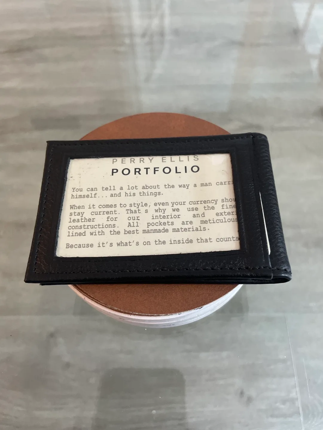 Perry Ellis Portfolio Leather Wallet thumbnail