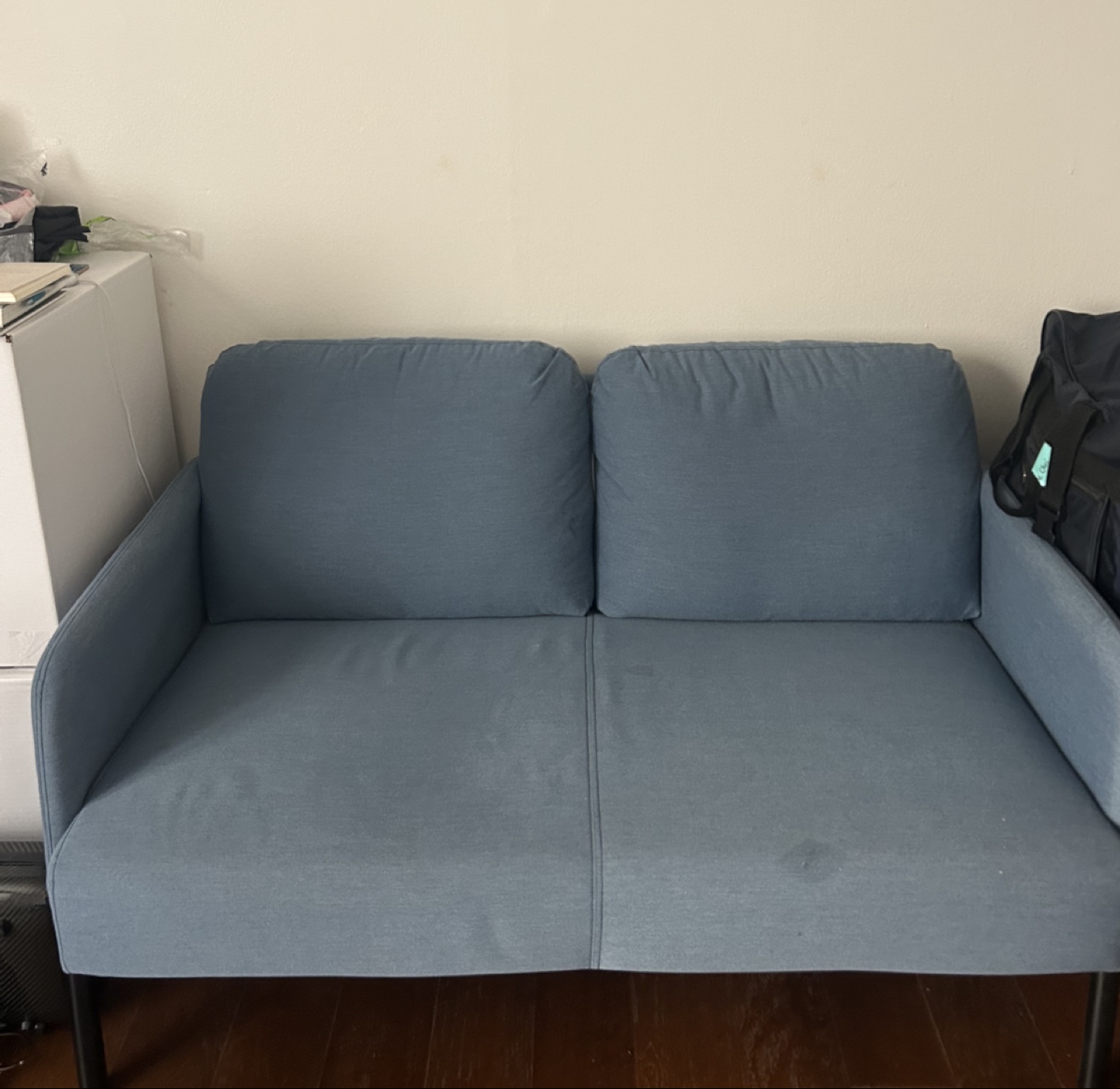 IKEA GLOSTAD Loveseat - Knisa Medium Blue