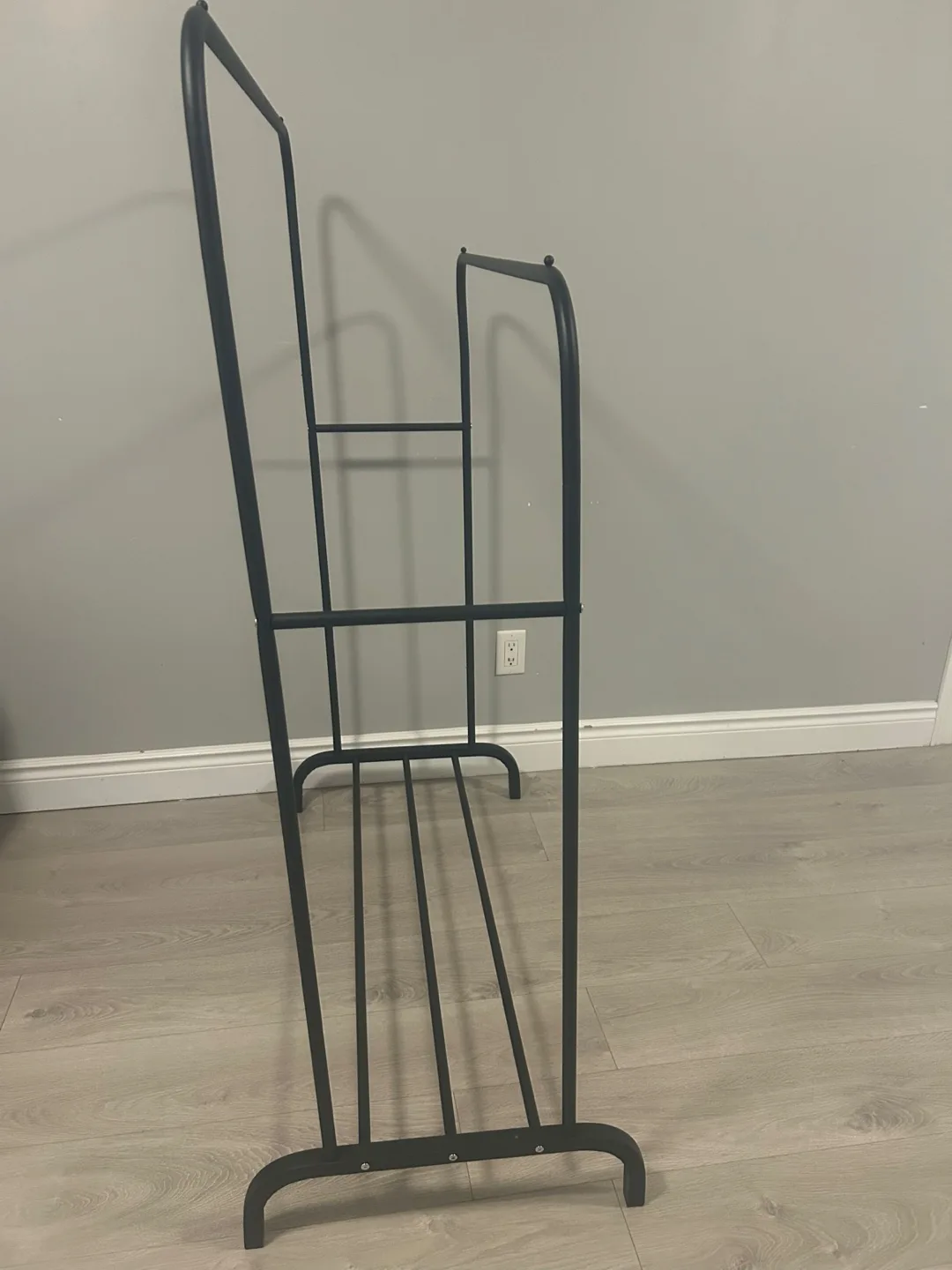 Black Metal Double Clothing Rack thumbnail