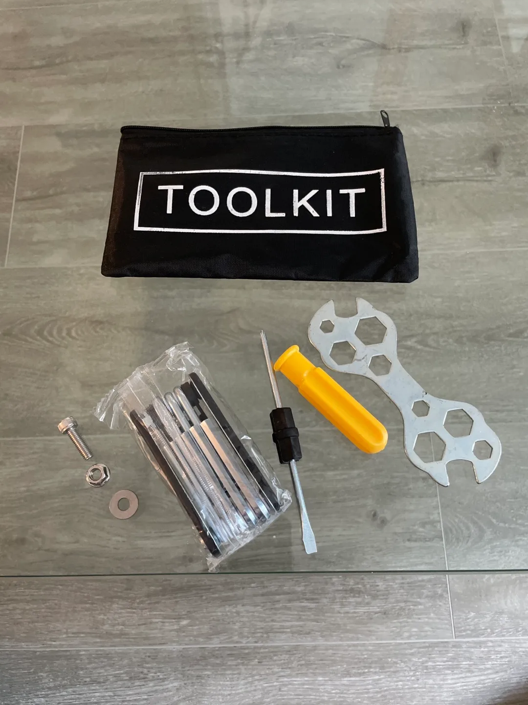 Mini Tool Kit with Allen Wrenches, Screwdriver, and Wrench thumbnail