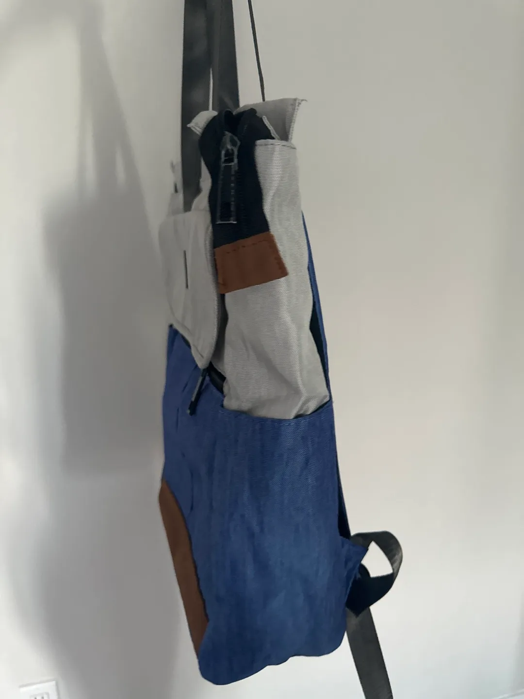 Grey and Blue Backpack/ Tote bag image indicator(5)