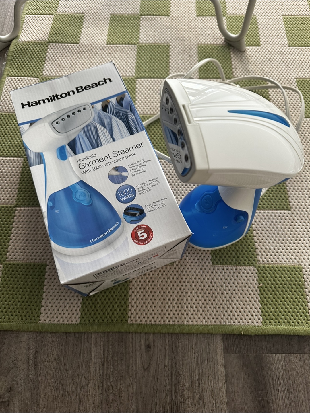 Hamilton Beach Handheld Garment Steamer - 1000 Watts