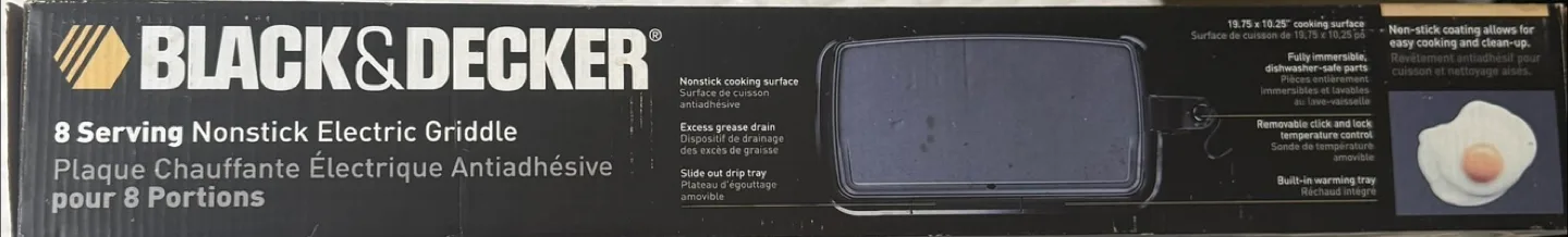 Black & Decker 8-Serving Nonstick Electric Griddle image indicator(2)