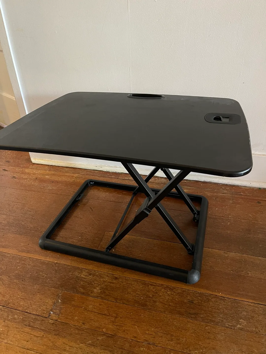 Black Adjustable Standing Desk Riser - Up to 14 inches thumbnail