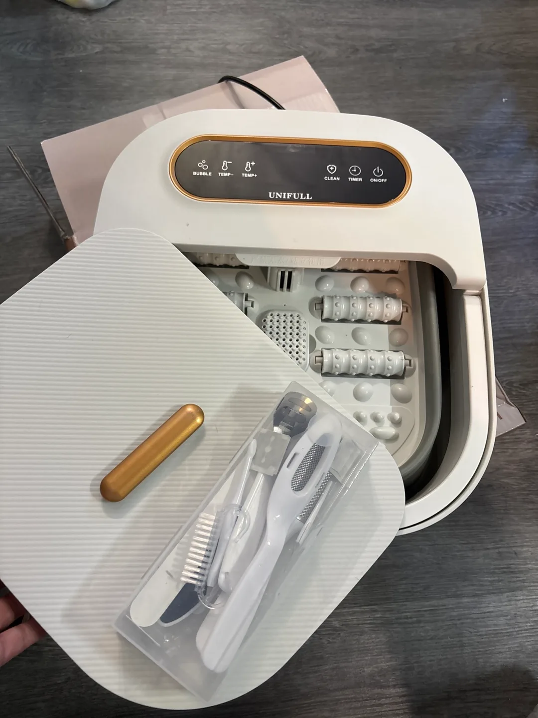 UNIFULL Collapsible Foot Bath with Massage Rollers image indicator(2)