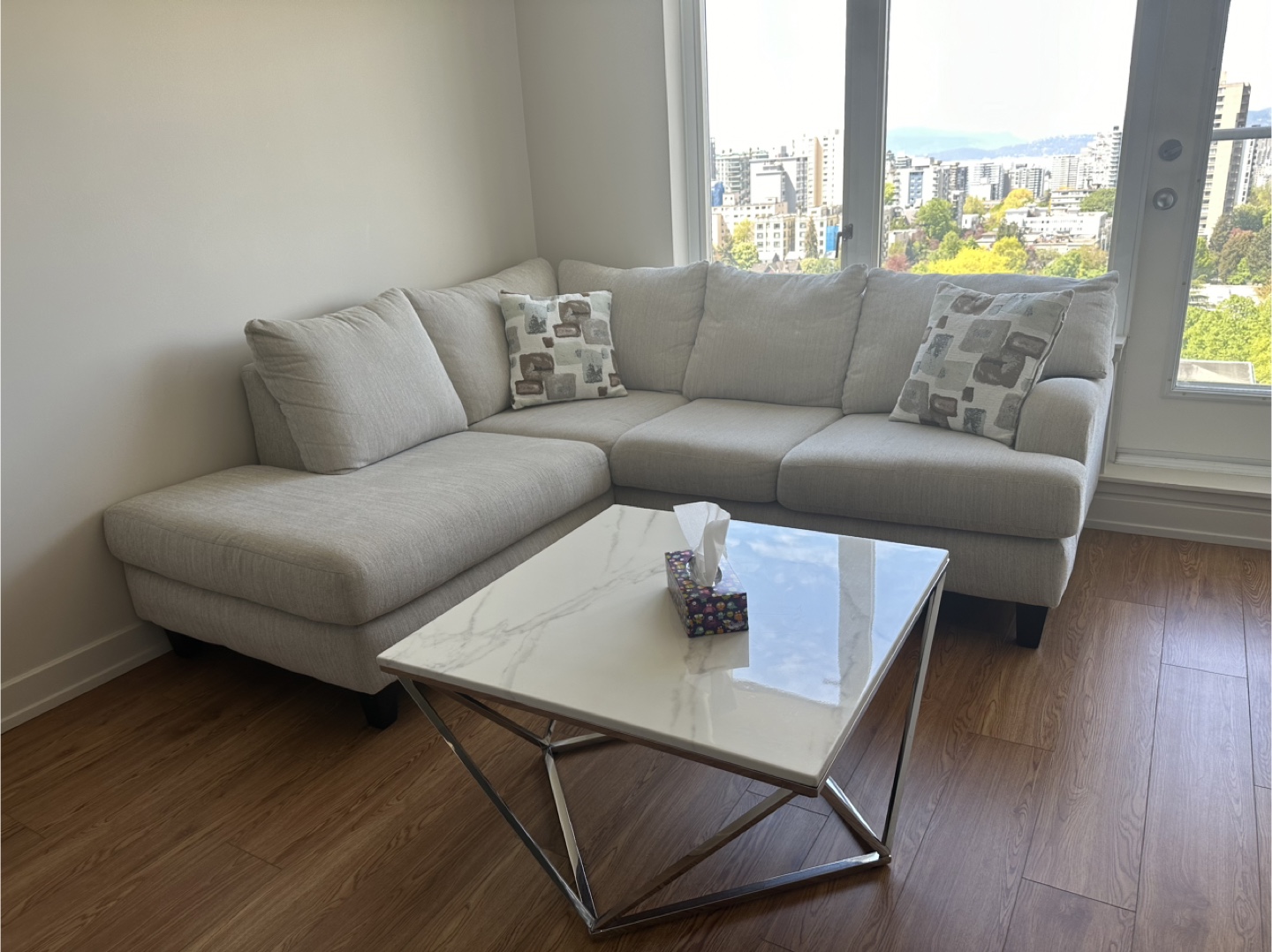 Beige Sectional Sofa from the Brick