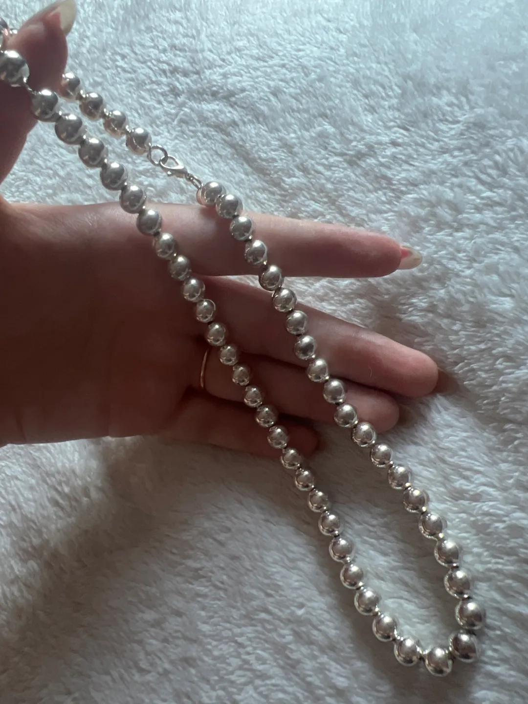 Silver Beaded Necklace image indicator(3)