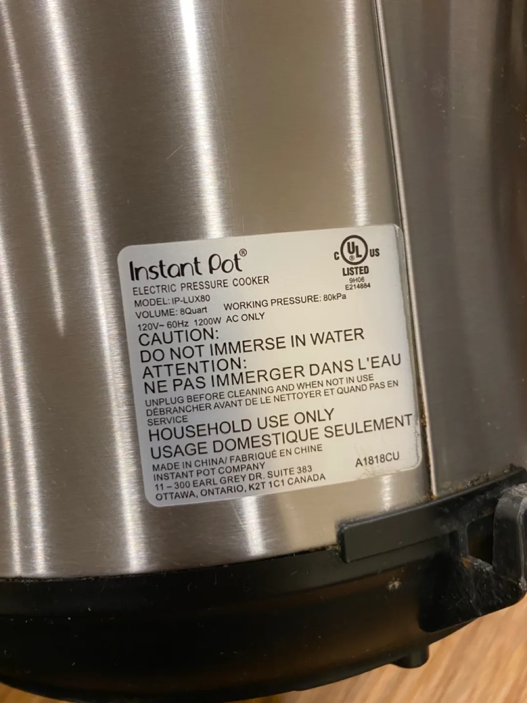 Instant Pot IP-LUX Multi-Use Programmable Pressure Cooker image indicator(6)