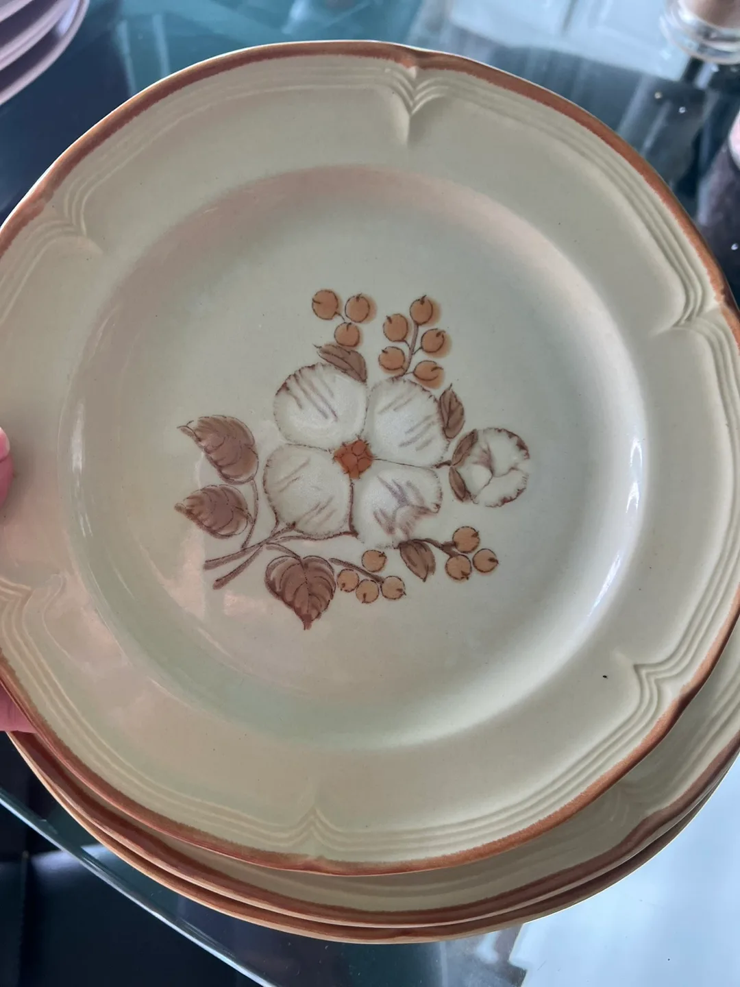 Vintage International Charlene Stoneware Dinner Plates image indicator(3)