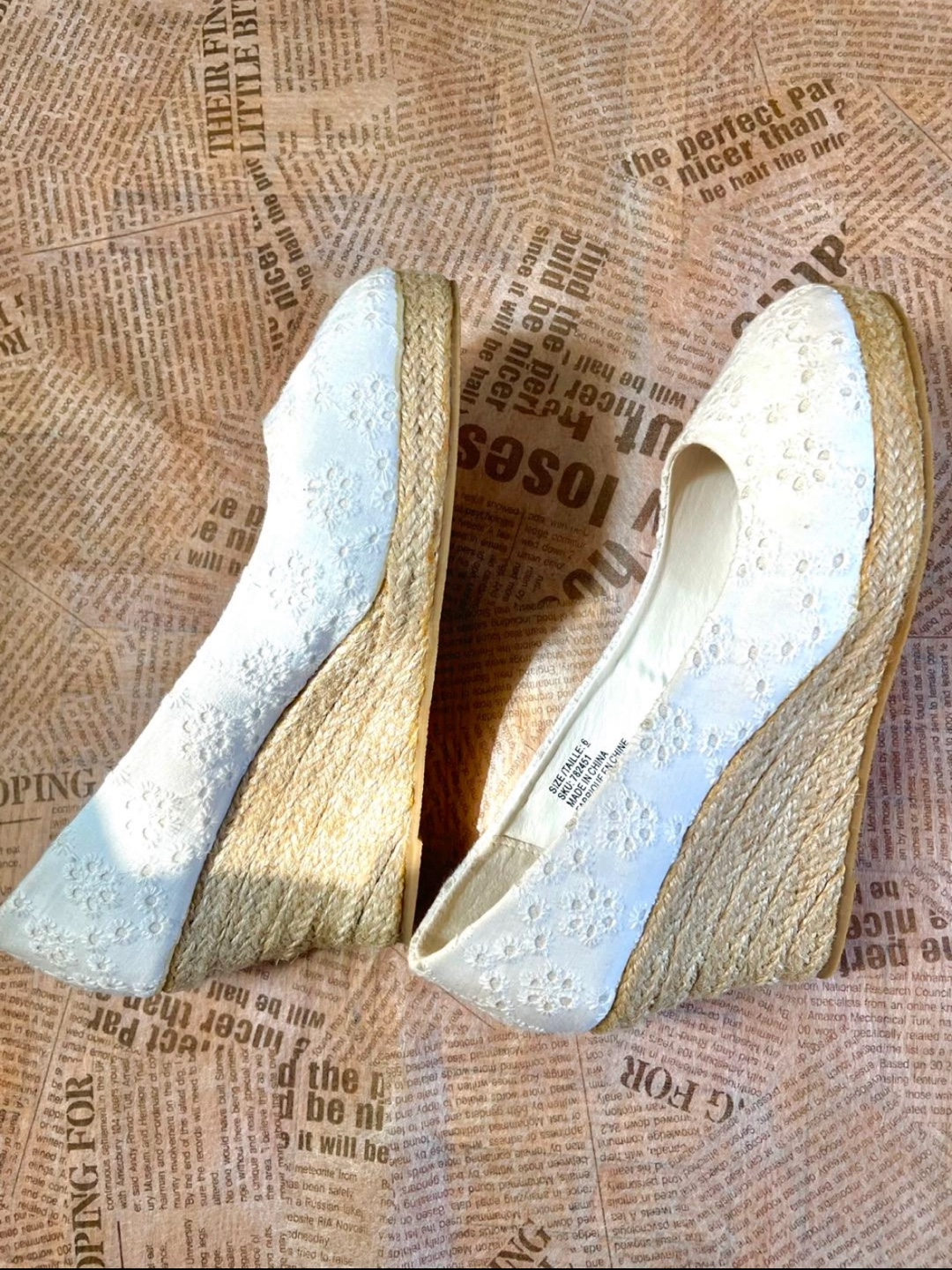 White Wedge Heels - photo 2