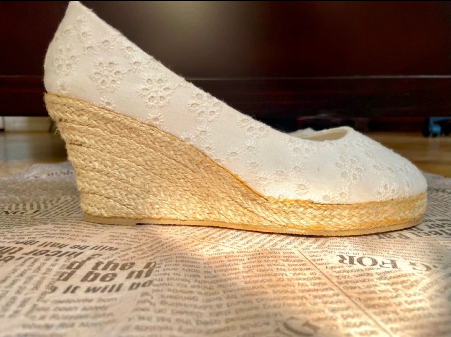 White Wedge Heels - photo 3