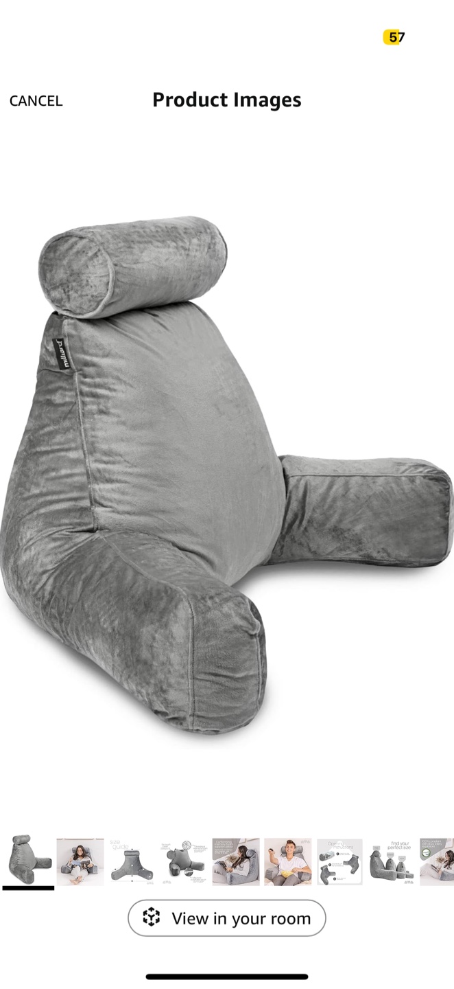 Grey Bed Wedge Pillow - photo 3