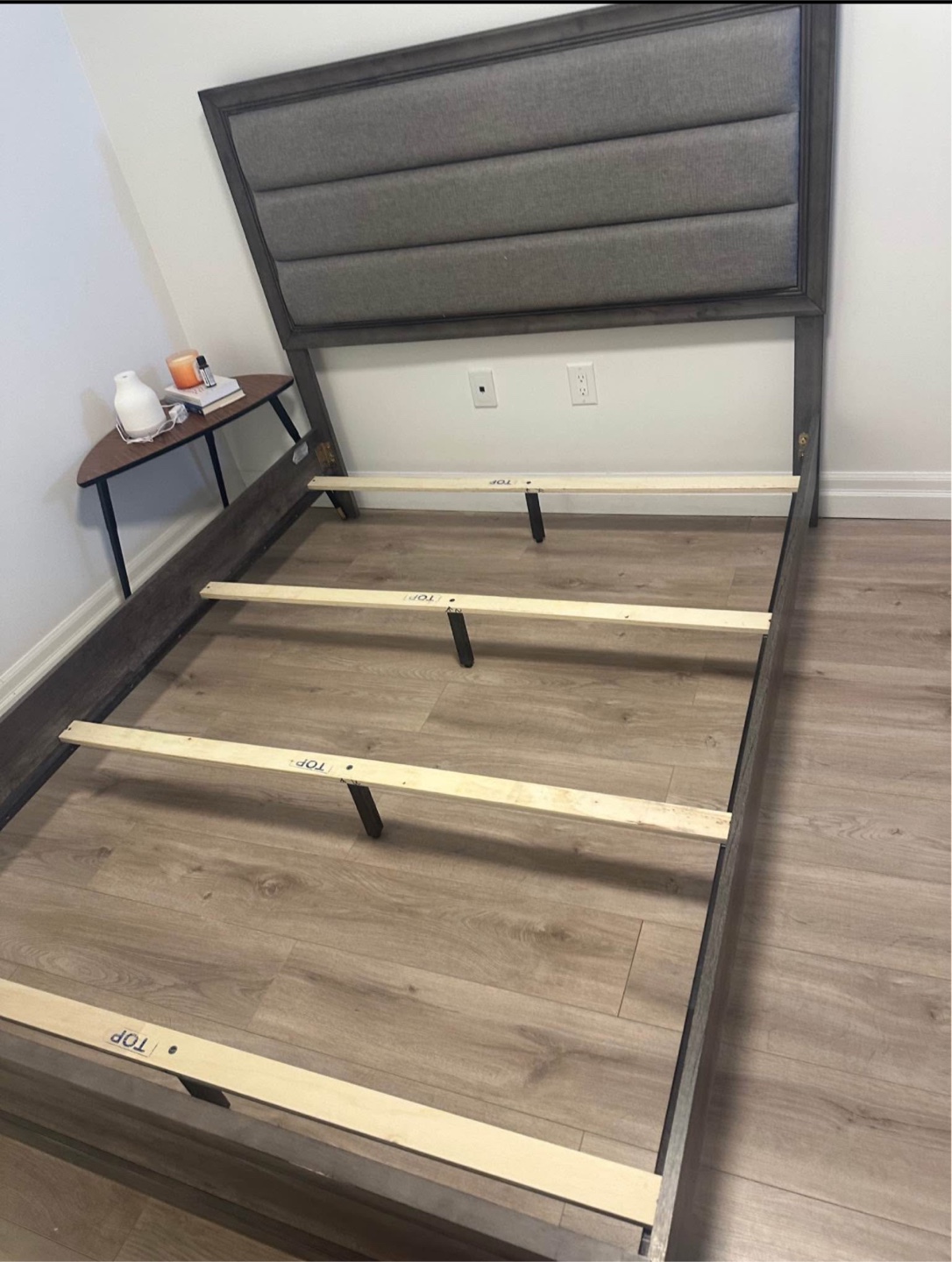 Queen Size Bed Frame with Mattress