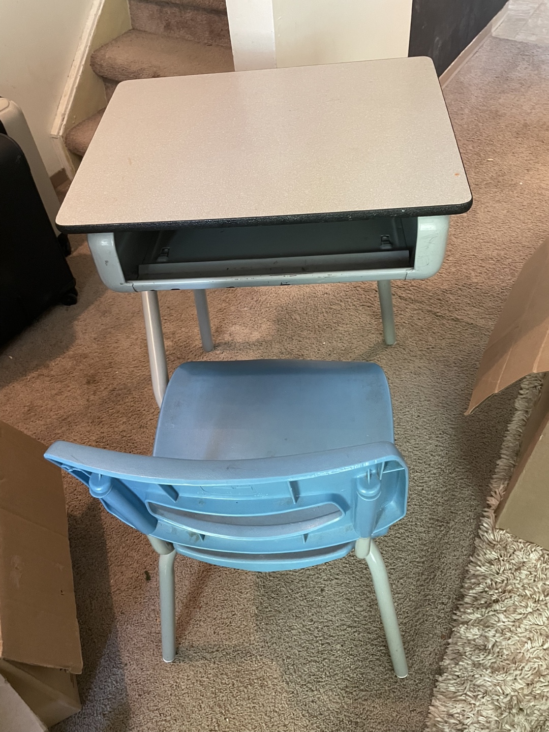 Vintage Student Desk and Chair Set - photo 4