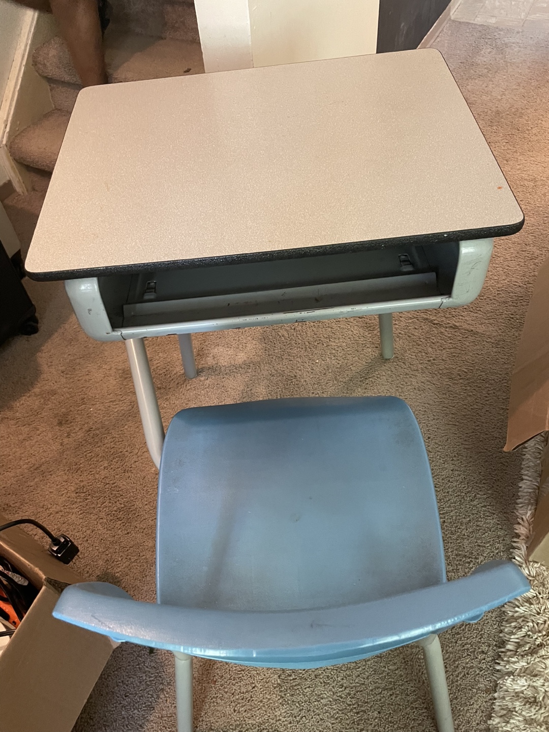 Vintage Student Desk and Chair Set