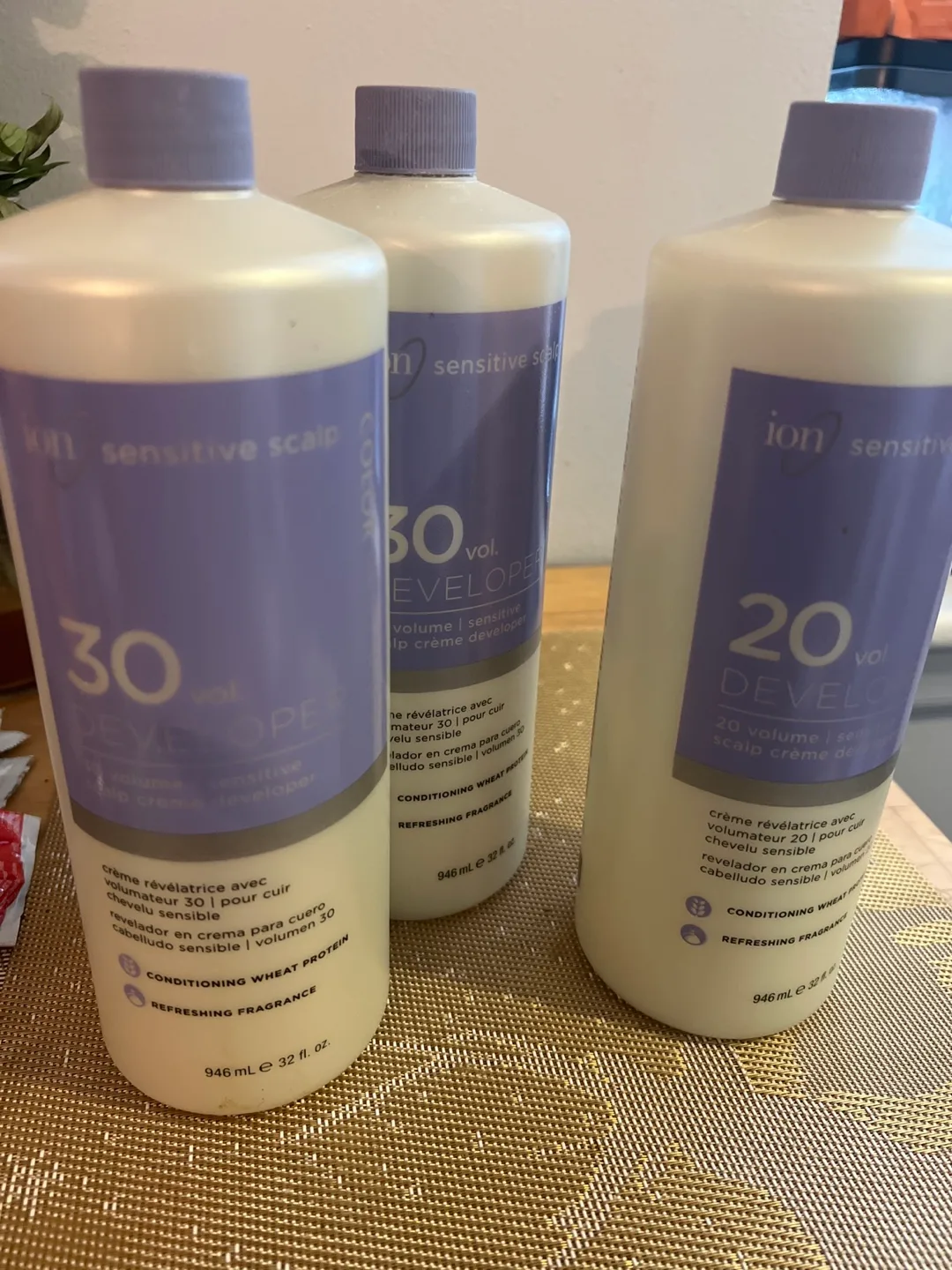 ION Sensitive Scalp 30 Volume Creme Developer (3 bottles) thumbnail