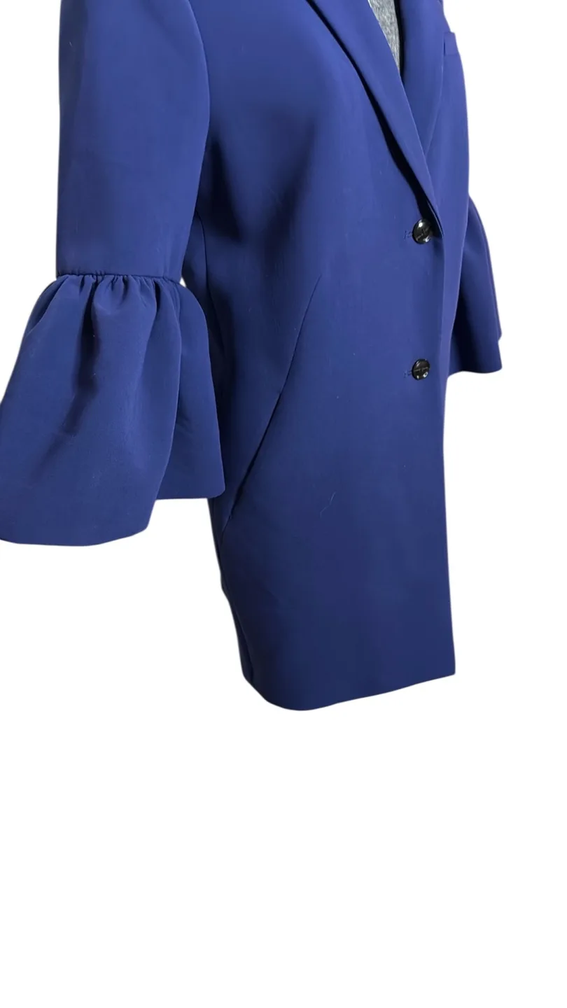 Gorgeous Cobalt Blue Bell Sleeve Coat image indicator(6)