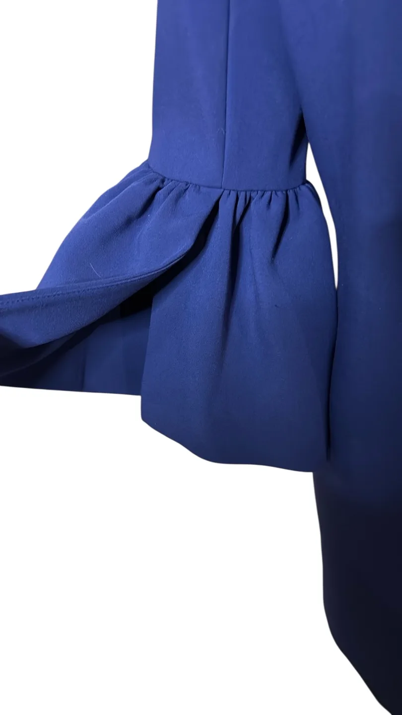 Gorgeous Cobalt Blue Bell Sleeve Coat image indicator(7)