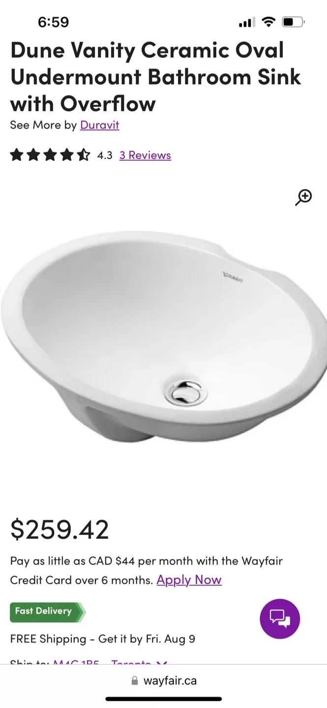 Duravit Dune Undermount Bathroom Sink - White image indicator(3)