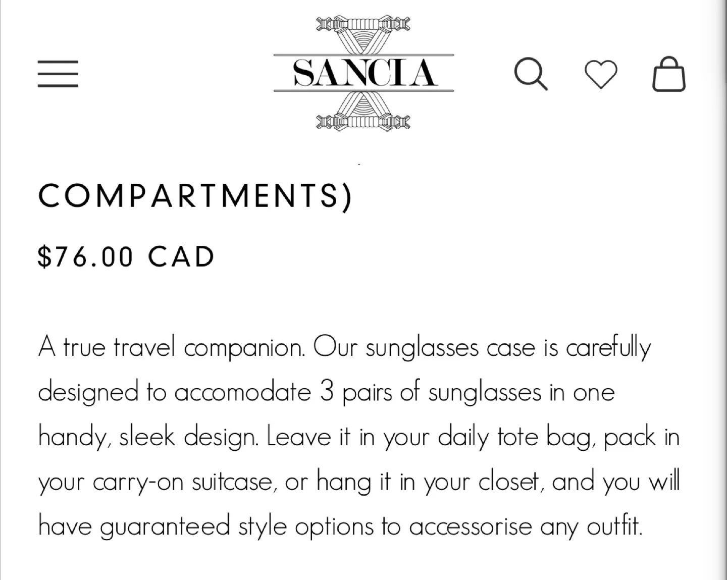 ✨✨Sancia Sunglasses Case - Beige image indicator(5)