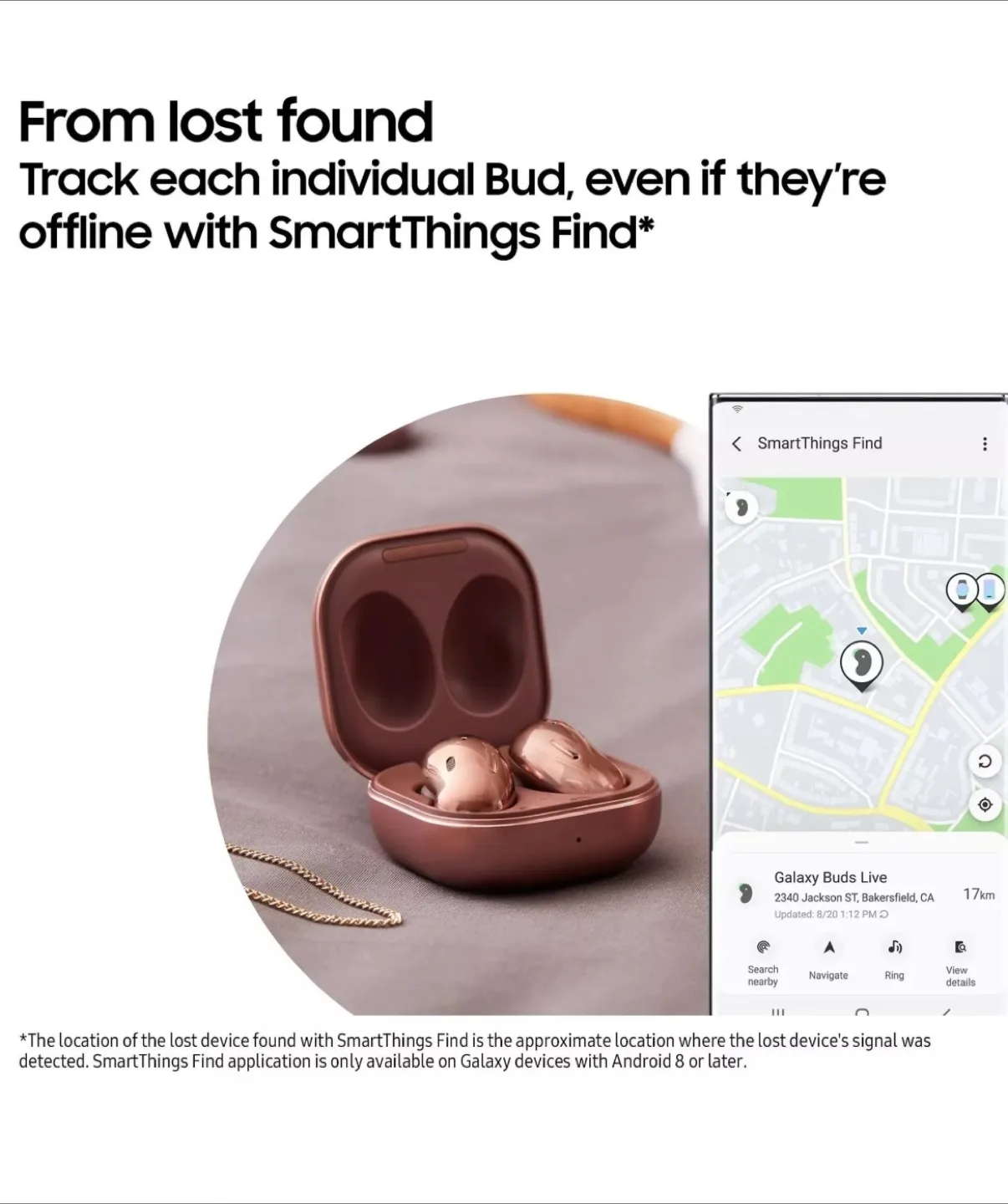 Samsung Galaxy Buds Live Wireless Earbuds - Rose Gold image indicator(3)