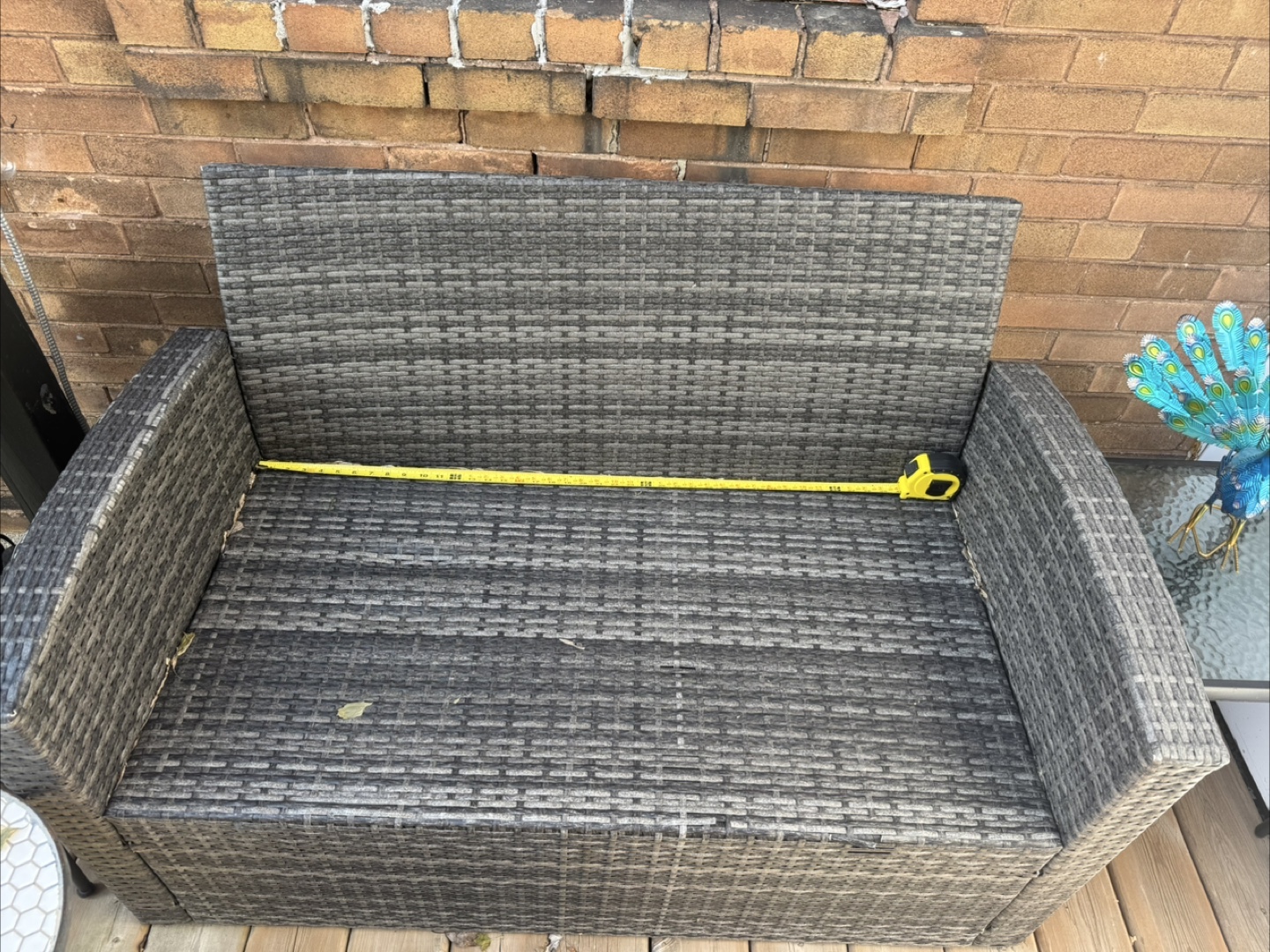 Outdoor Wicker Patio Conversation Set with Storage - photo 2