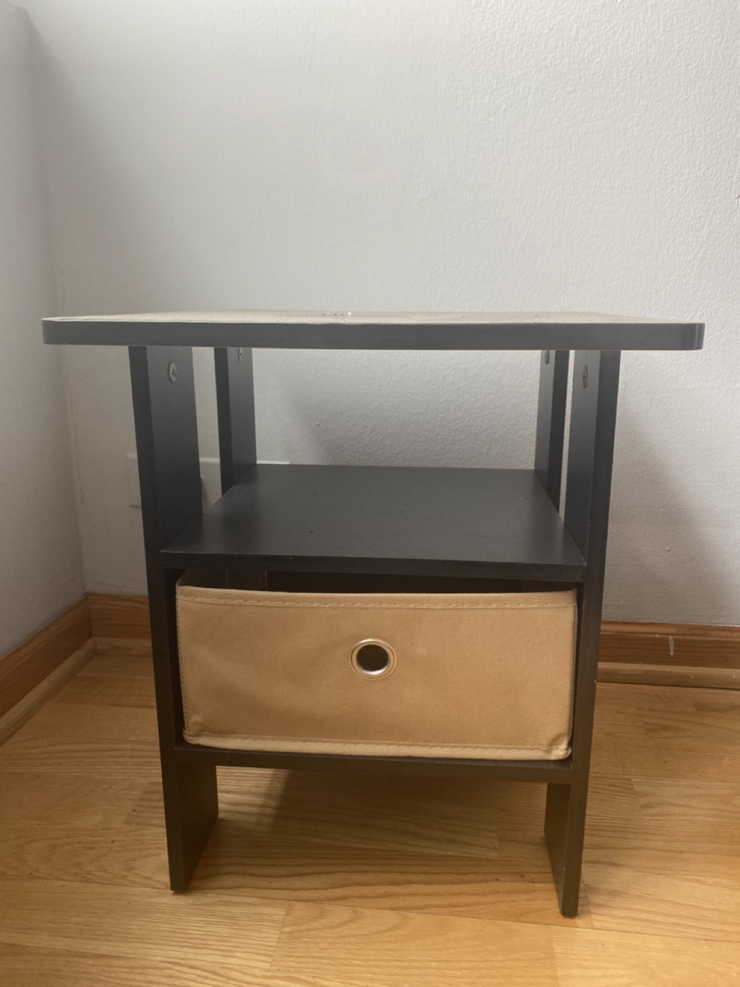 Dark Brown End Table with Drawer