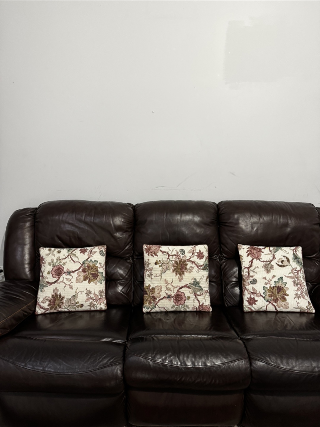 Brown Leather Recliner Sofa Set - photo 3
