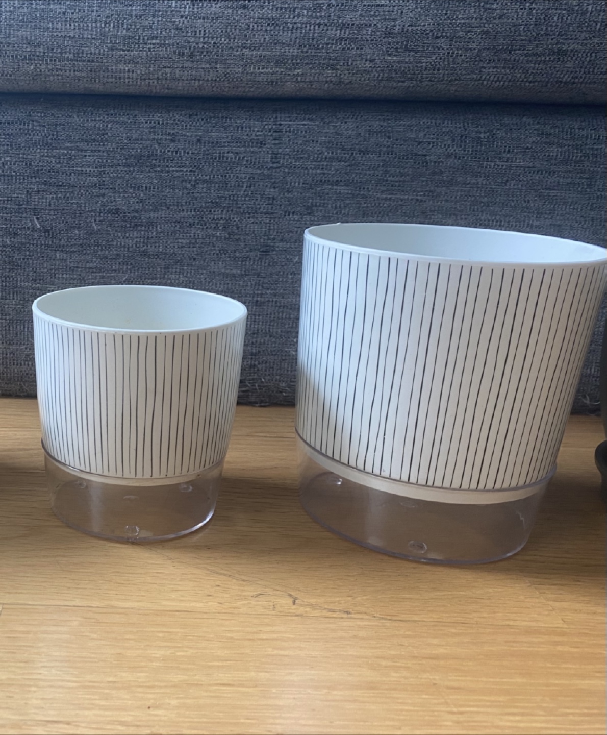 Set of 2 Modern Planters with Drainage