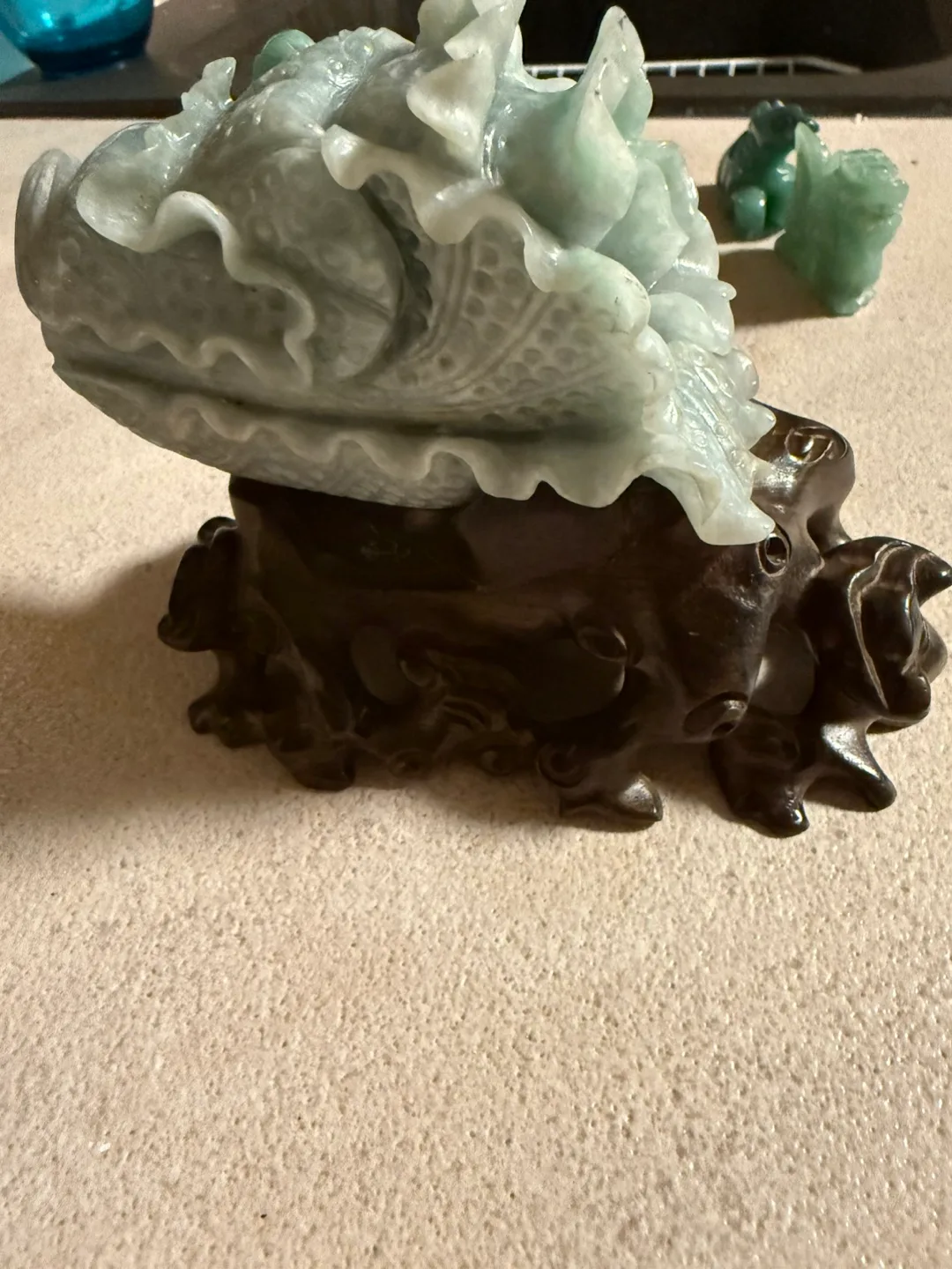 Assorted Collection of Teacups, Mugs, and Jade Carvings image indicator(3)