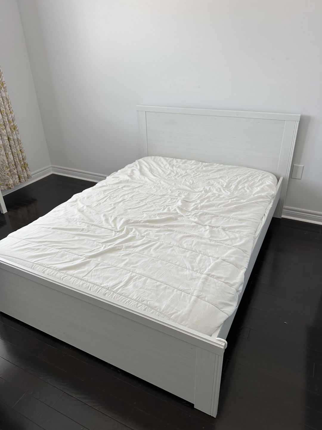 IKEA MALM White Double Bed Frame with 2 Drawers - photo 2