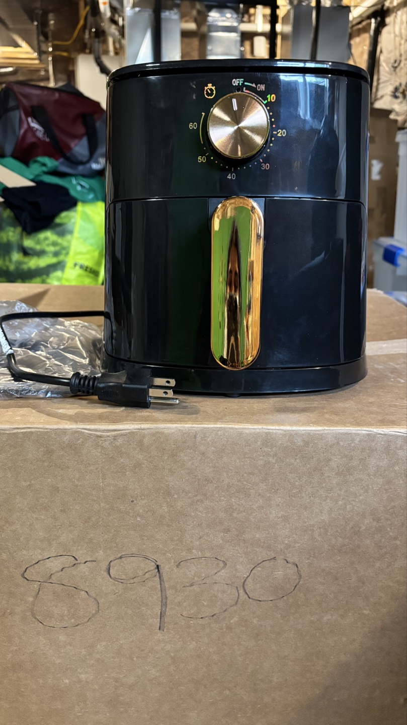 BXE Air Fryer - Black and Gold - photo 4