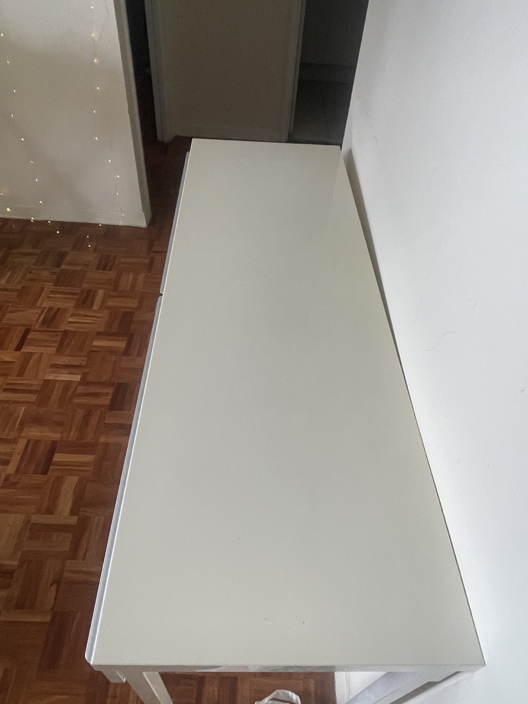 47 inches White Desk with Two Drawers - photo 2