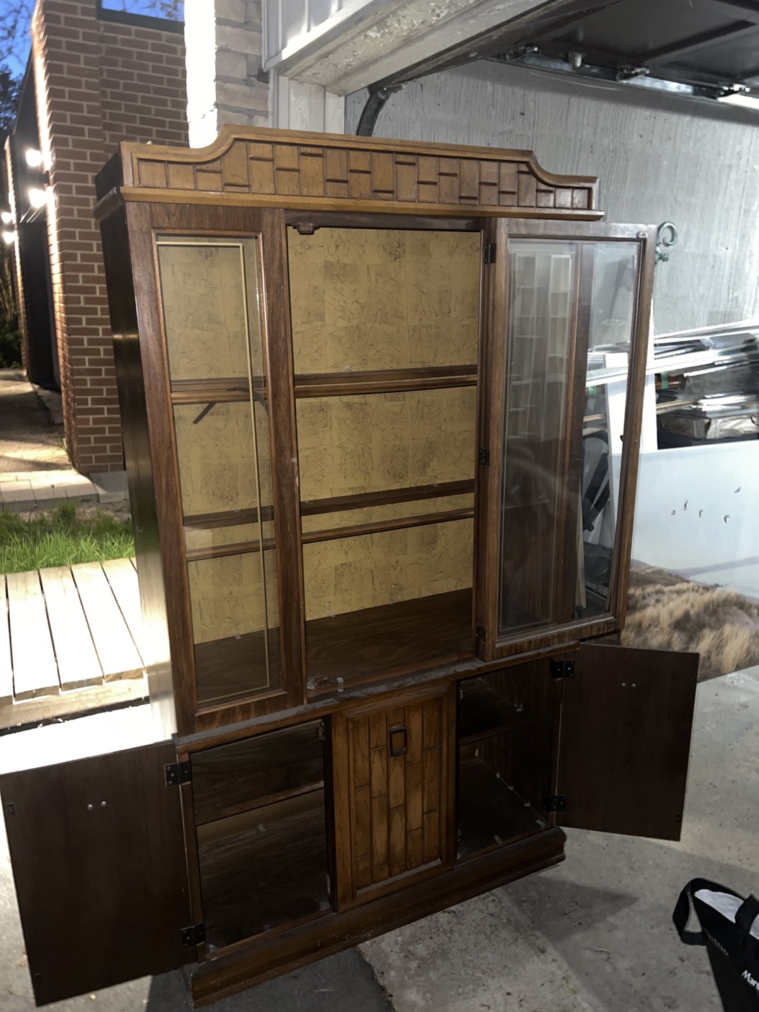 Vintage Wood Hutch/China Cabinet - photo 3