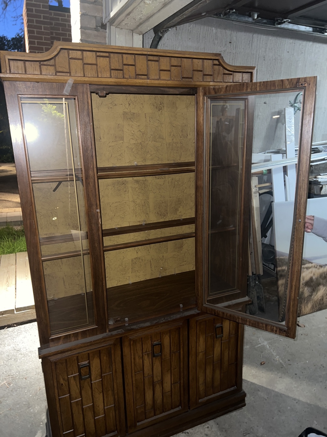 Vintage Wood Hutch/China Cabinet - photo 2
