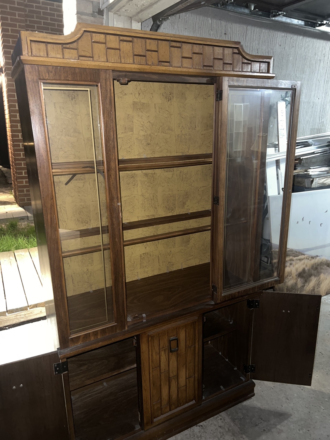 Vintage Wood Hutch/China Cabinet - photo 5